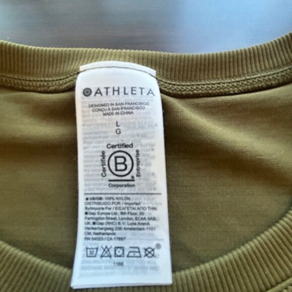 Athleta Olive Green Muscle Tee - Picture 5 of 8